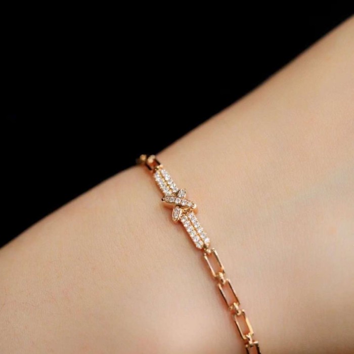 14K Solid Gold Diamond Chain Bracelet SS4002 14K Solid Gold Diamond Chain Bracelet SS4002