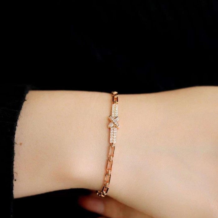 14K Solid Gold Diamond Chain Bracelet SS4002 14K Solid Gold Diamond Chain Bracelet SS4002