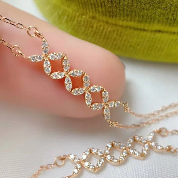 Natural Diamond Gold Marquise Bracelet SS4006 Natural Diamond Gold Marquise Bracelet SS4006