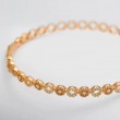 Natural Diamond Gold Floral Bracelet SS4005