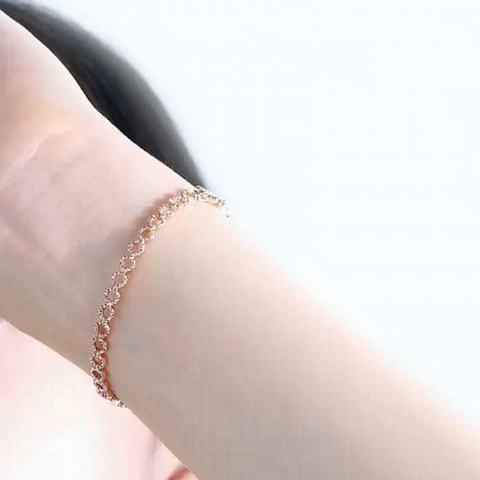 Natural Diamond Gold Floral Bracelet SS4005 Natural Diamond Gold Floral Bracelet SS4005