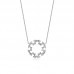 14K Gold Baguette Diamond Circle Necklace SS2025
