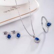 Damla Safir Ve Pırlanta Klasik Anturaj Kolye SS2019