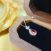Pear Ruby & Marquise Diamond Necklace SS2033