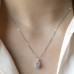 Emerald Cut Aquamarine & Diamond Necklace SS2006