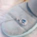 Emerald Cut Aquamarine & Diamond Necklace SS2006
