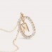 Letter Gold Diamond Initial Necklace SS2027