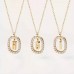 Letter Gold Diamond Initial Necklace SS2027