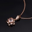 Morganit Ve Pırlanta Rose Altın Kolye SS2021
