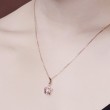 Morganit Ve Pırlanta Rose Altın Kolye SS2021