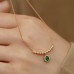Cabochon Emerald & Diamond Vintage Necklace SS2009