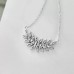 Natural Diamonds Leaf Design Necklace SS2028