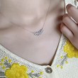 Yaprak Tasarım Pırlanta Altın Kolye SS2028