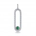 Natural Cabochon  Emerald & Diamond Necklace SS2007