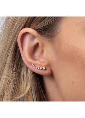 Climber Diamond 14K Gold Cuffs Earrings SS3031