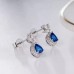 Pear Sapphire & Marquise Diamond Earrings SS3011