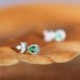 Pear Emerald & Marquise Diamond Earrings SS3013