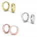 Huggie Hoop 14K Solid Gold Earrings SS3034