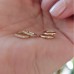 Huggie Diamond Hoop Solid Gold Earrings SS3033