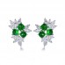 Natural Emerald & Marquise Diamond Earrings SS3014