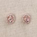 Morganite & Diamond Stud Earrings SS3004