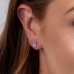0.13 Carat Diamond Leaf Design Earrings SS3028