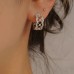 Diamond Wedding Bridal Hoop Earrings SS3032