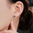 Safir Ve Baget Pırlantalı Tasarım Küpe SS3018