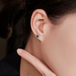 Safir Ve Baget Pırlantalı Tasarım Küpe SS3018