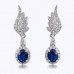 Angel Wings Sapphire & Diamond Earrings SS3017