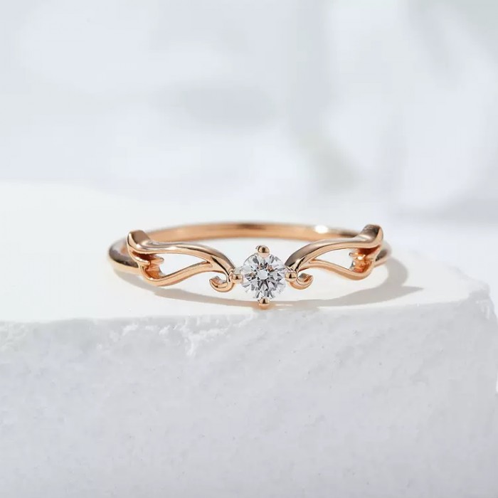 Angelium Diamond Solitaire Engagement Ring SS0299 Angelium Diamond Solitaire Engagement Ring SS0299