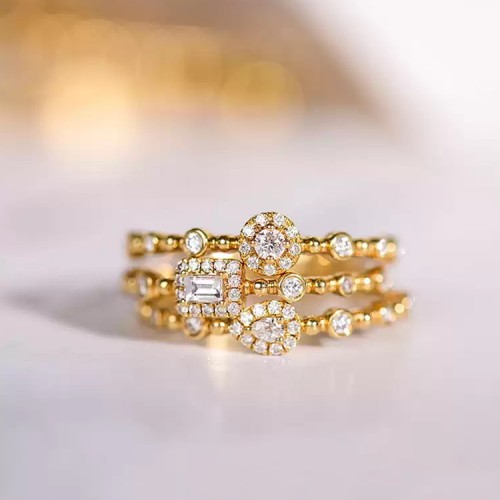 Rococo Diamond Yellow Gold Ring SS0203