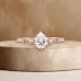 Pear Drop Cut Diamond Engagement Ring 