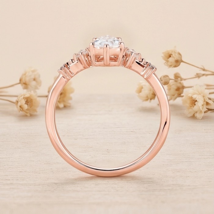 Pear Drop Cut Diamond Engagement Ring Pear Drop Cut Diamond Engagement Ring