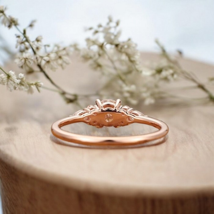 Pear Drop Diamond Engagement Ring 