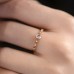 Emerald Cut Diamond Vintage Style Ring SS0045