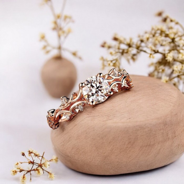 Ivy Design Diamond Gold Wedding Ring SS0073