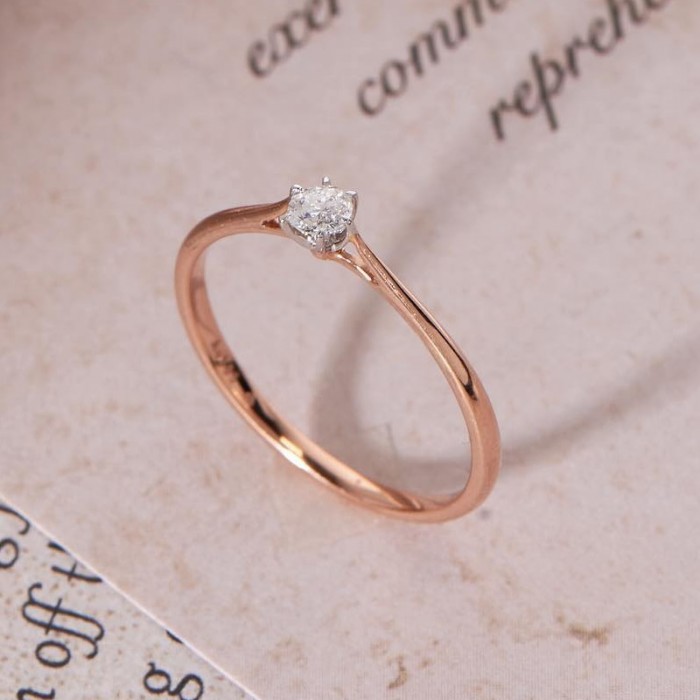 HRD Certificate Diamond Solitaire Ring SS0292
