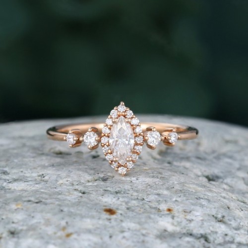 Marquise Cut Diamond Engagement Ring SS0097