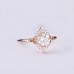 HRD Certificate Drop Diamond Engagement Ring  