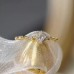 Princess Diamond Rococo Style Gold Ring SS0085