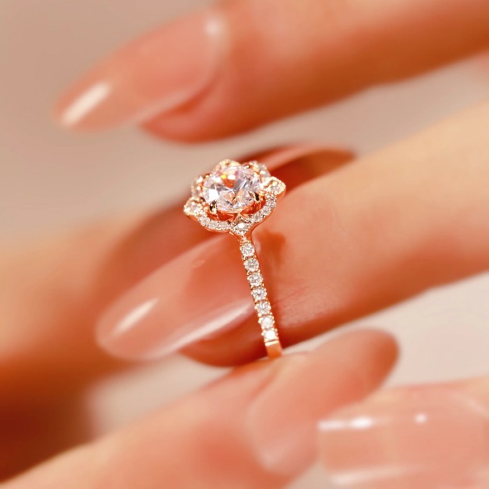 Vintage Tektaş Yüzük HRD Sertifikalı Pırlanta SS0228