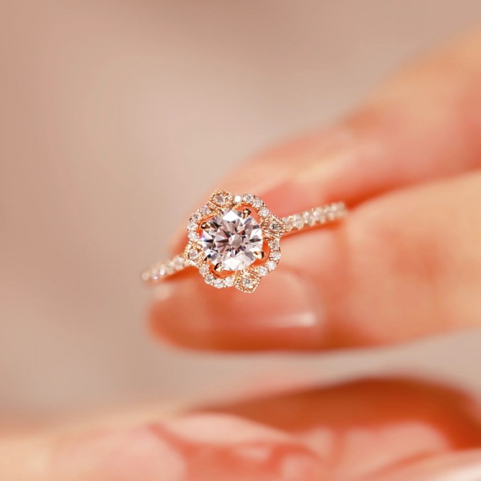 Vintage Tektaş Yüzük HRD Sertifikalı Pırlanta SS0228