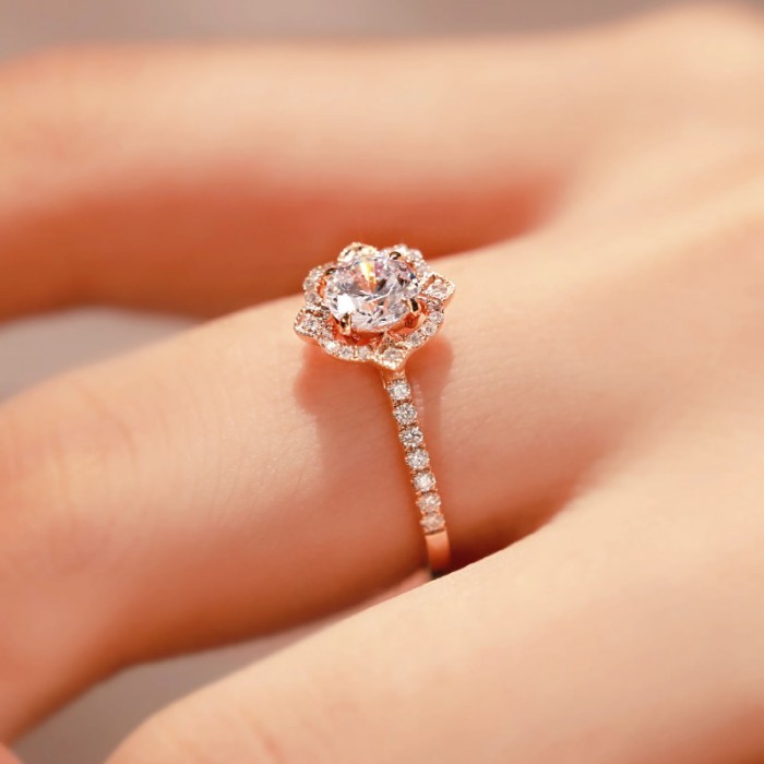 Vintage Tektaş Yüzük HRD Sertifikalı Pırlanta SS0228