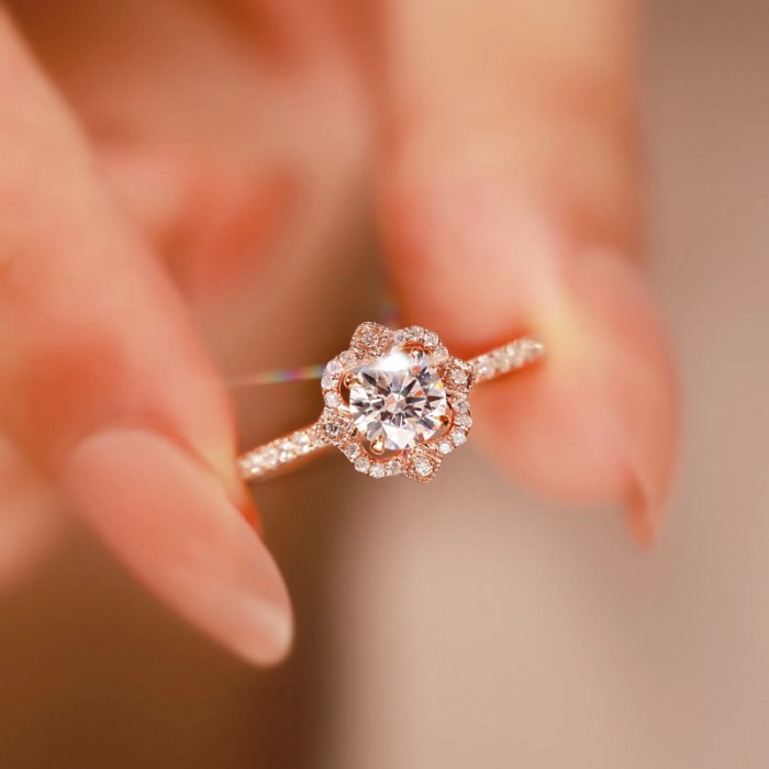 Vintage Tektaş Yüzük HRD Sertifikalı Pırlanta SS0228