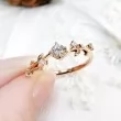 Natural Diamonds Ivy Leaf Design Ring SS0361