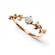 Natural Diamonds Ivy Leaf Design Ring SS0361
