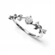 Natural Diamonds Ivy Leaf Design Ring SS0361