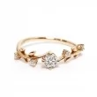 Natural Diamonds Ivy Leaf Design Ring SS0361