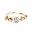Natural Diamonds Ivy Leaf Design Ring SS0361
